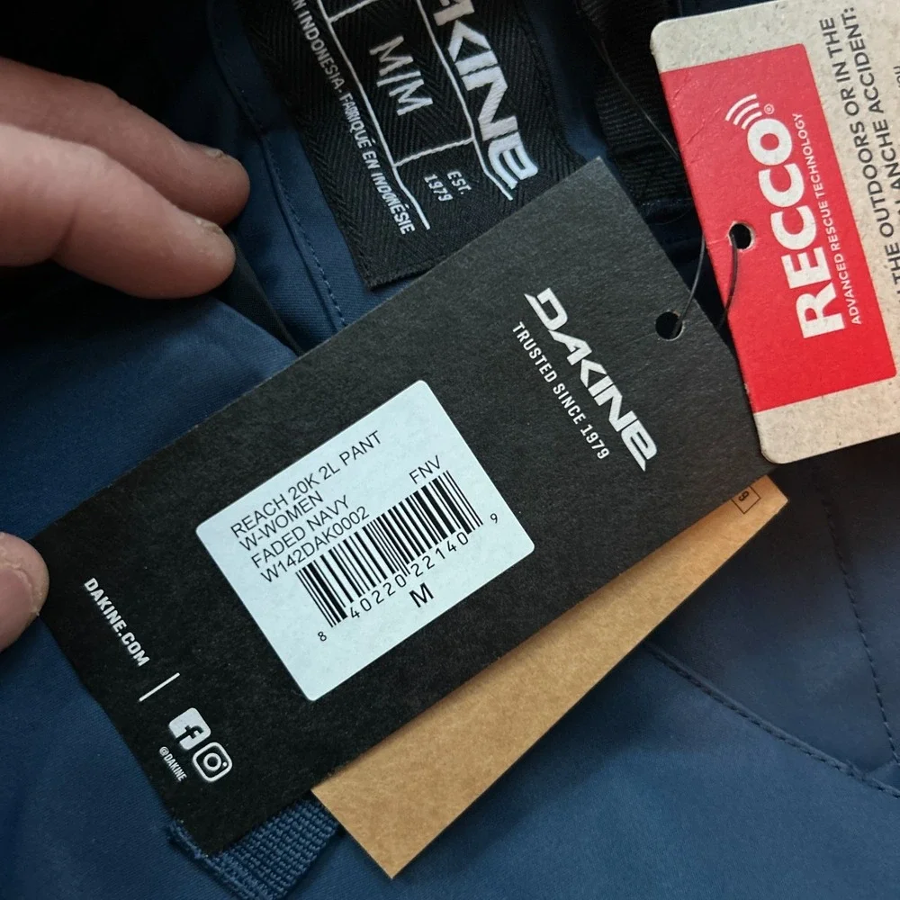 Dakine Womens Reach 20k 2l Pants Snowboard Ski Medium Navy NWT $325 Original Rtl - Picture 11 of 12